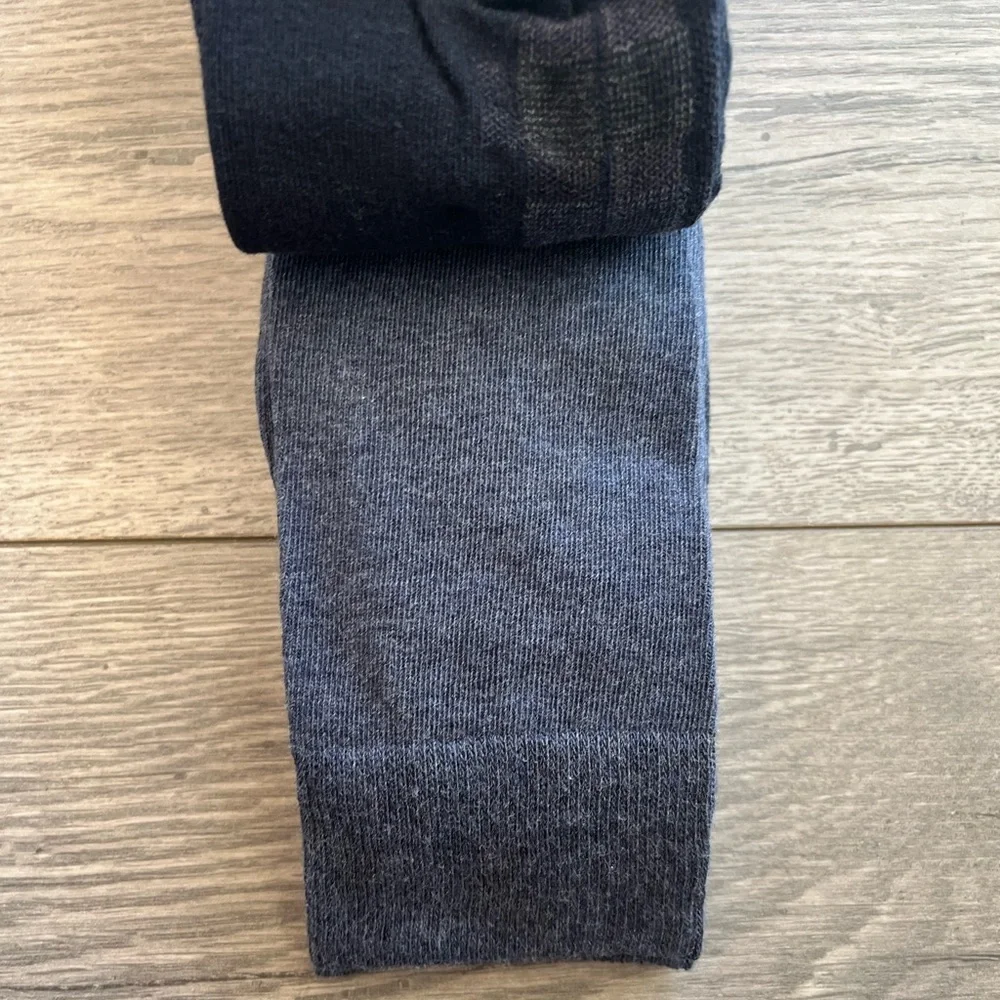 Goldtoe Men’s Fashion Value 4 Pack Alpine Plaid Special Navy Blue Dress Sock NWT